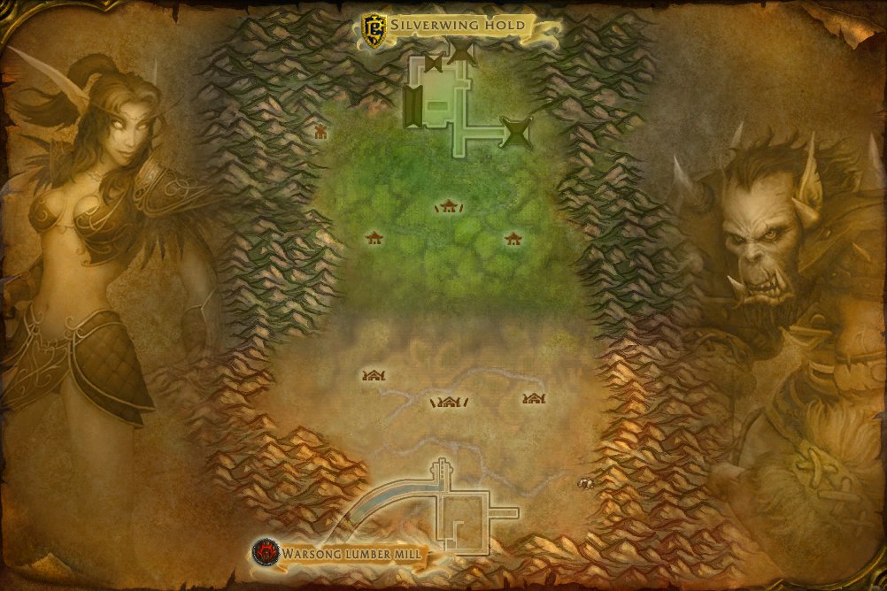 Warsong Gulch map