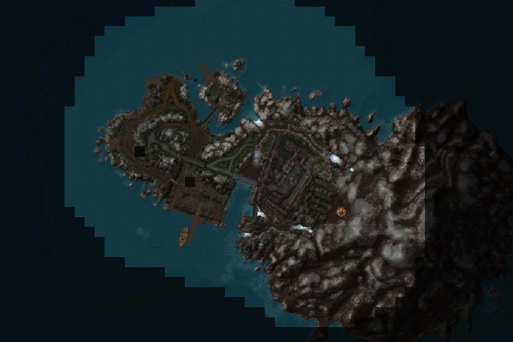 Gilneas Island map