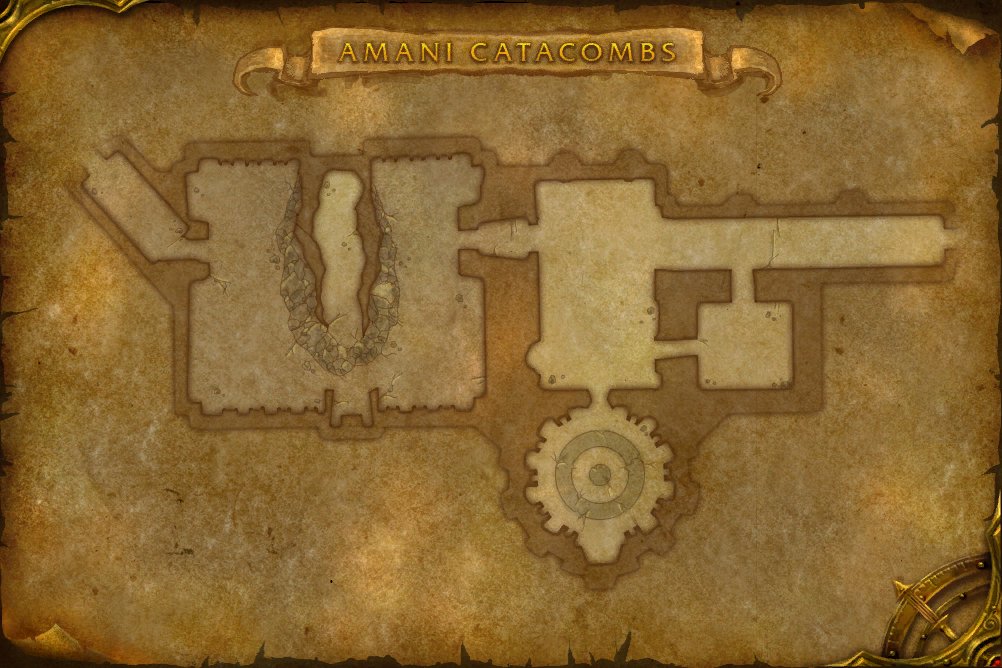 Amani Catacombs map