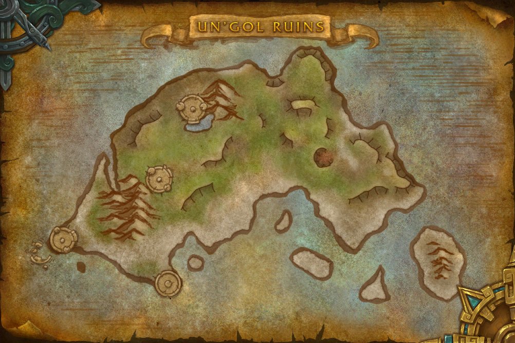 Un'gol Ruins map